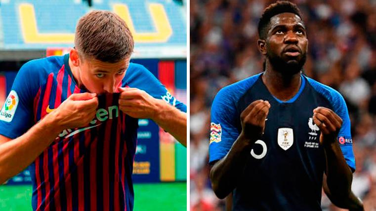 Clément Lenglet and Samuel Umtiti, with the FC Barcelona and France respectively