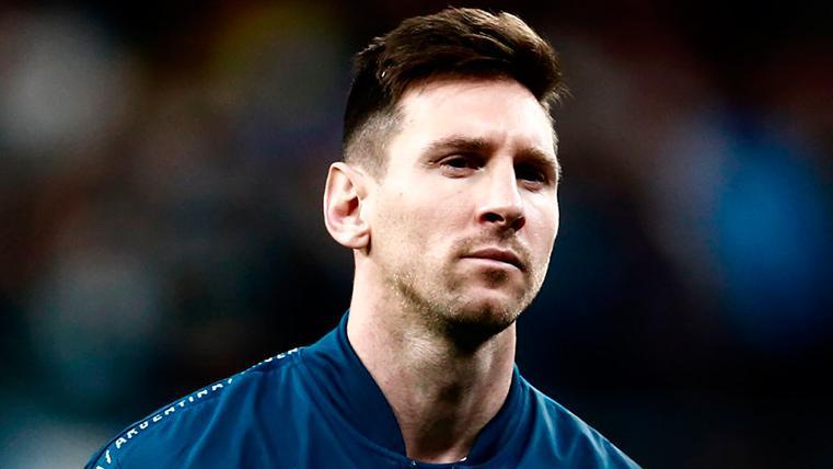 Leo Messi con Argentina en el parón