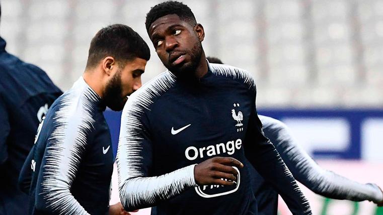 Umtiti In the training of France