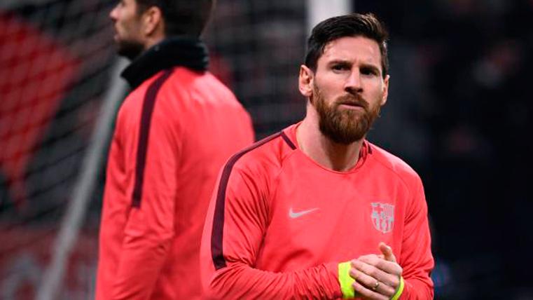 Leo Messi, durante una sesión de entrenamiento con el FC Barcelona