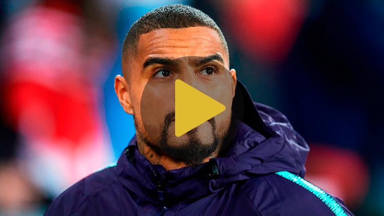 Boateng en un partido con el Barça en el banquillo