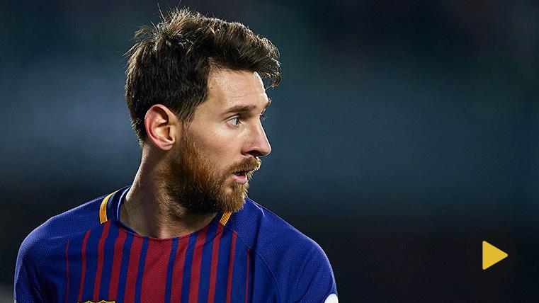 Messi, durante un partido