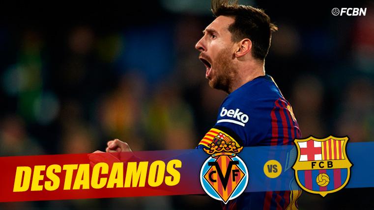 Leo Messi, celebrando el golazo de falta marcado al Villarreal