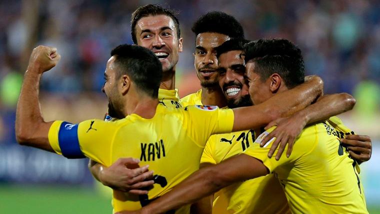 Los jugadores del Al-Sadd celebran un gol en la Champions Asiática