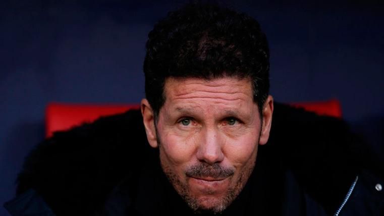 The Cholo Simeone in the bench of the Athletic