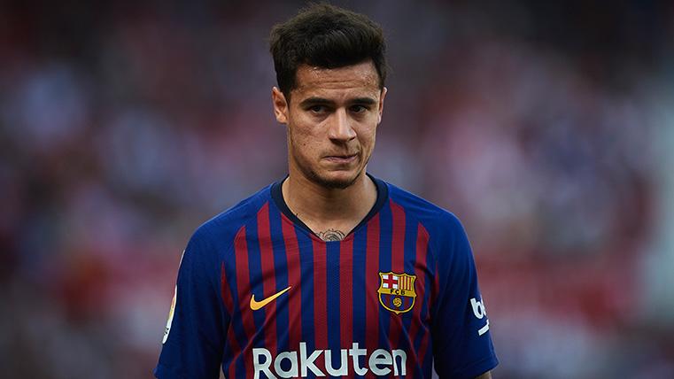 Coutinho en un partido con el FC Barcelona