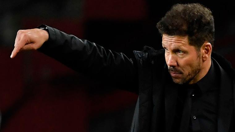 Diego Simeone in a party of the Athletic of Madrid