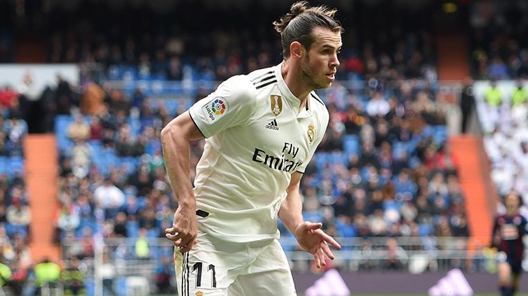 Gareth Bale en un partido con el Real Madrid