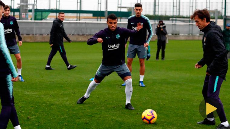 Rafinha Alcántara en un entrenamiento del FC Barcelona | FCB