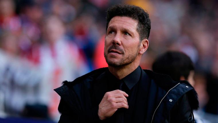 Diego Simeone in a party of the Athletic of Madrid