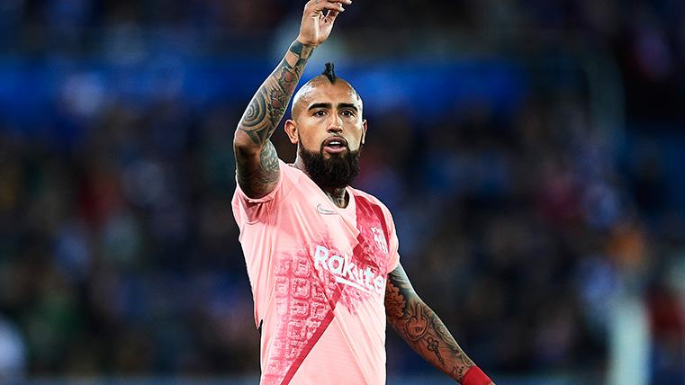 Arturo Vidal was one of the best against the Alavés