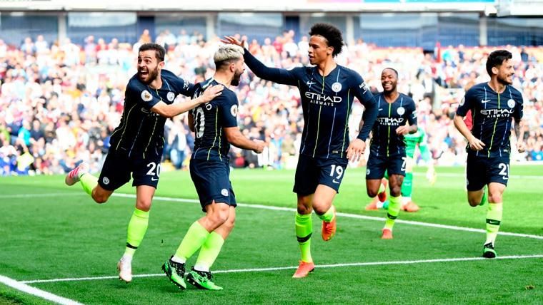 Sergio Aguero Demolishes The Wall Of The Burnley And The Manchester City Is A Bit More Near Of The Premier League 0 1