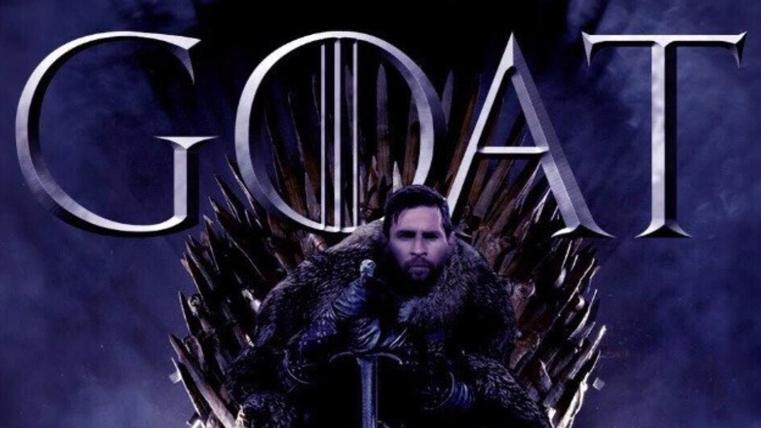 Meme de Messi ambientado en la serie Juego de Tronos
