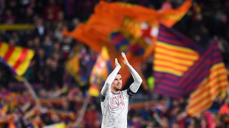 Jordan Henderson, after the Barcelona-Liverpool of Champions League