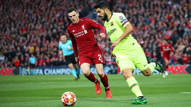 Luis Suárez, during the party against the Liverpool in Anfield