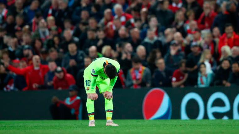 Leo Messi, decepcionado por la derrota