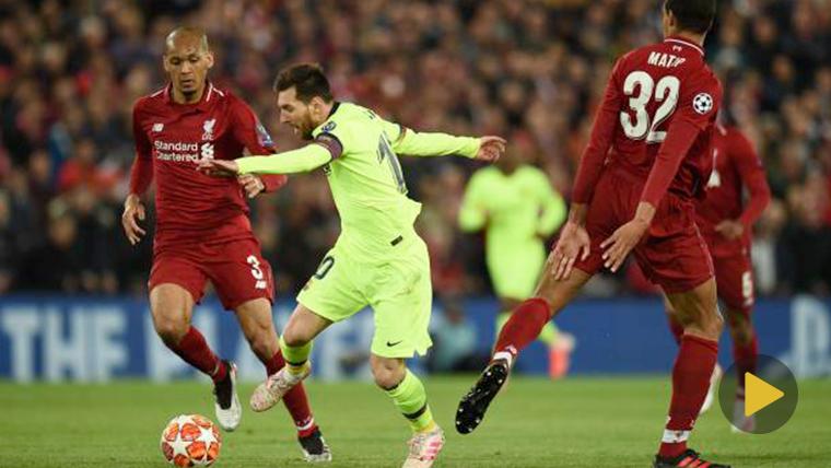 Leo Messi, the best of the Barça in front of the Liverpool