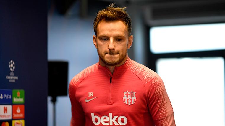 Ivan Rakitic, before a press conference with the FC Barcelona