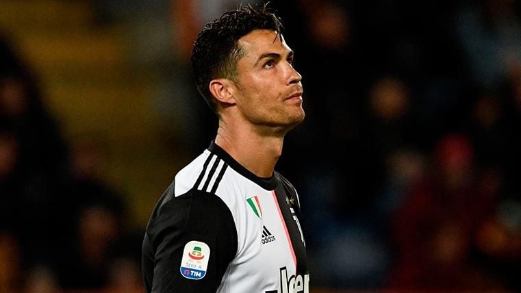 Cristiano Ronaldo en un partido con la Juventus este año