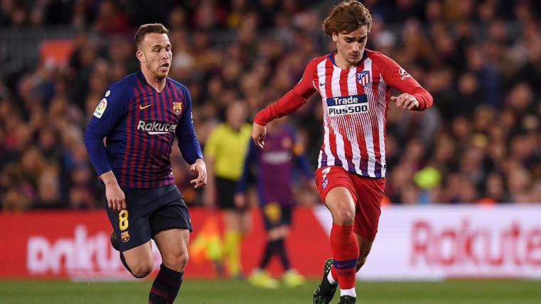 Antoine Griezmann, during a party against the FC Barcelona this season