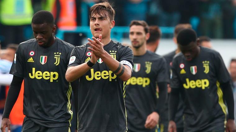 Paulo Dybala tras un partido de la Juventus