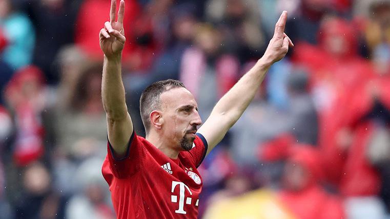 Ribery Sack  of the fans of the Bayern of Munich
