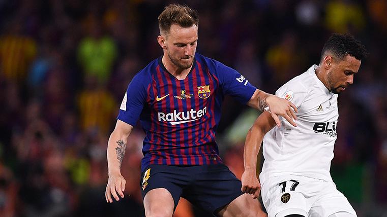 Ivan Rakitic in the final of Glass of the King in front of Valencia