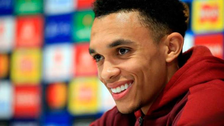 Alexander-Arnold, during a press conference