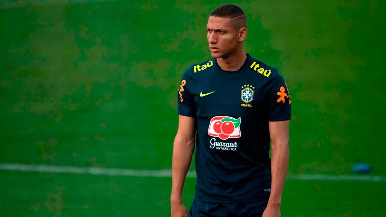 Richarlison In a training of the selection of Brazil