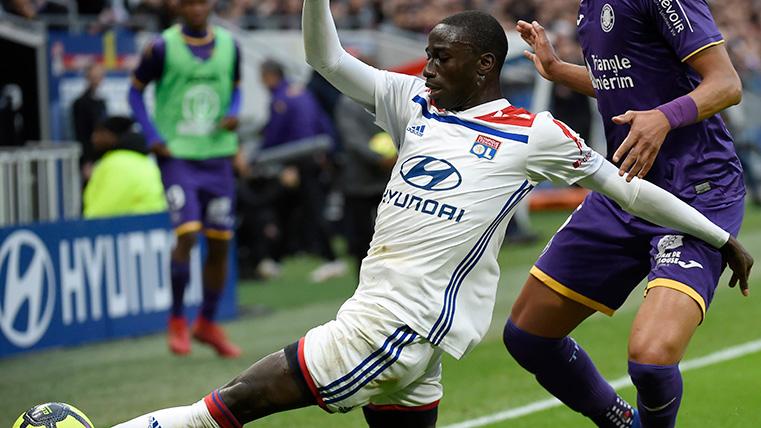 Ferland Mendy In an action of game with the Lyon