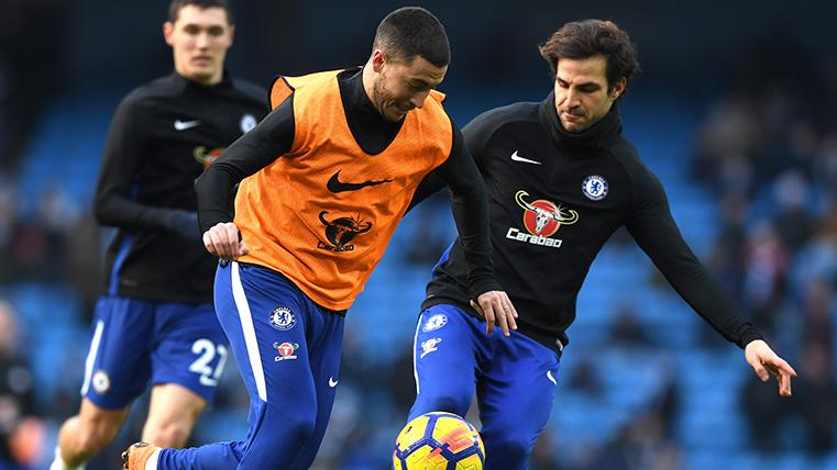 Hazard And Cesc in a warming before a crash