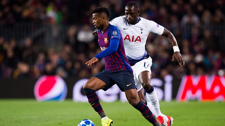 Nélson Semedo, during a commitment of Champions in front of the Tottenham