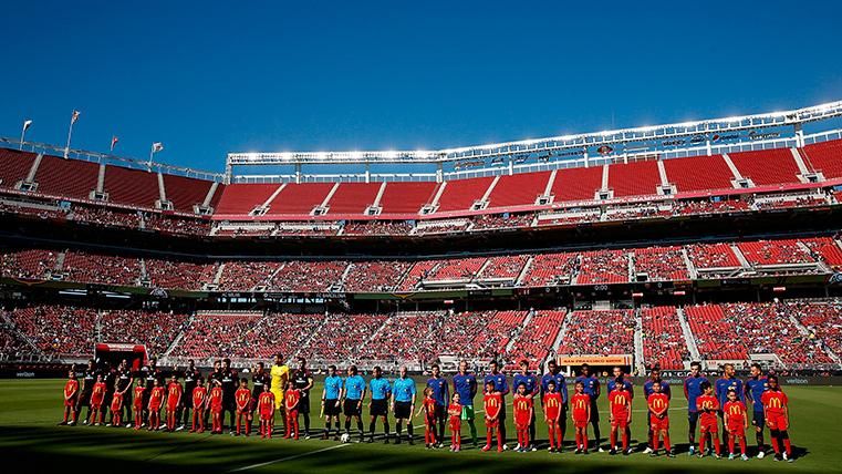 The FC Barcelona, before a party of the pre-season 2018 in U.S.