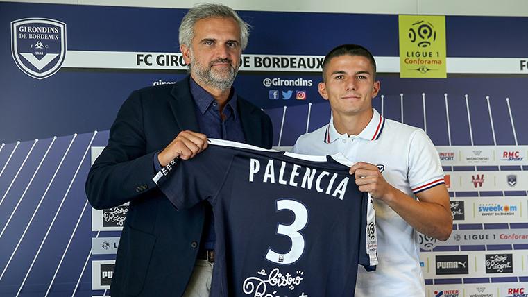 Sergi Palencia, presented with the Girondins of Burdeos the past year
