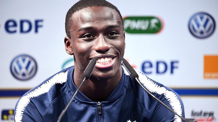 Ferland Mendy, during a press conference with the selection of France