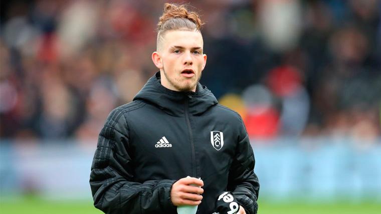 Harvey Elliott in a party of the Fulham