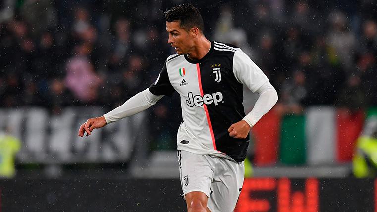 Cristiano Ronaldo en un partido con la Juventus este año