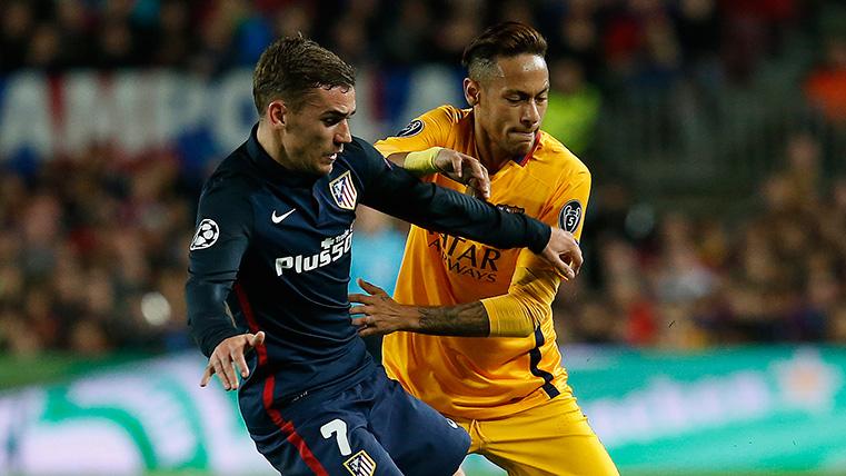 Griezmann y Neymar en un Barça-Atlético