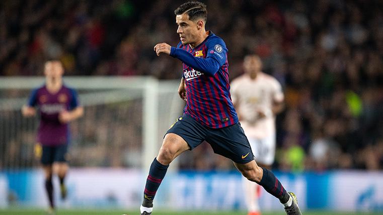 Coutinho In a party with the FC Barcelona this season
