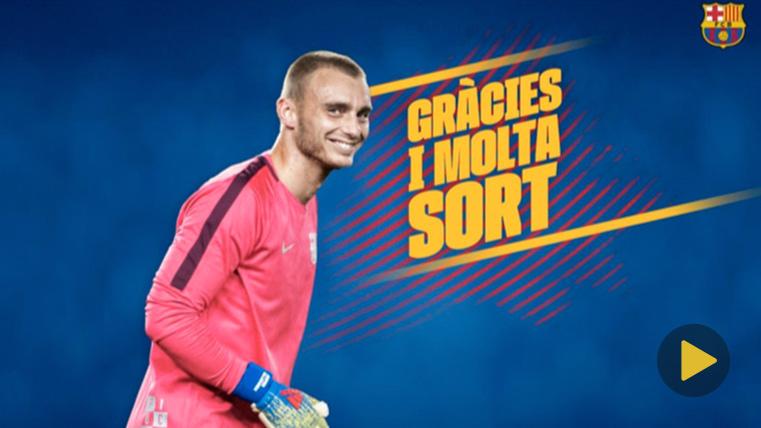The FC Barcelona sacks to Jasper Cillessen and wishes him luck in Valencia