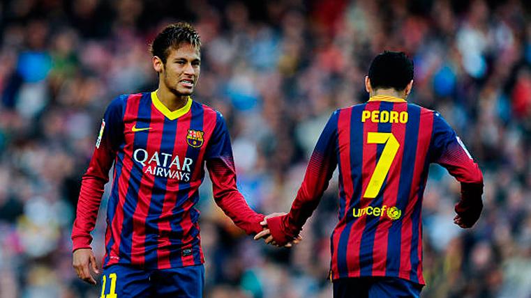 Pedro and Neymar coincided in the Barcelona