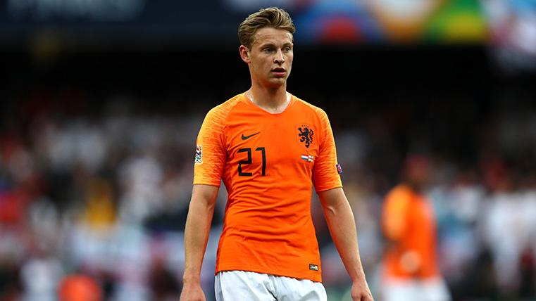 Frenkie Of Jong, during a party of UEFA Nations League with Holland