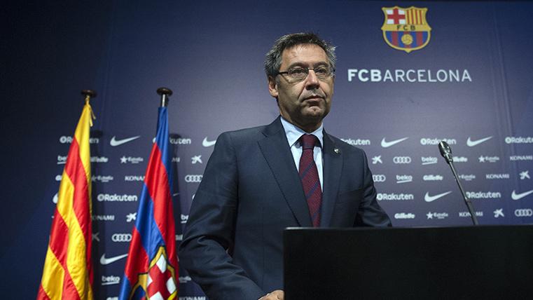 Josep Maria Bartomeu, durante una comparecencia como presidente del Barça