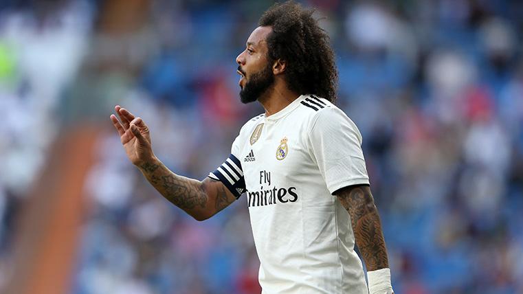 Marcelo in a party with the Real Madrid