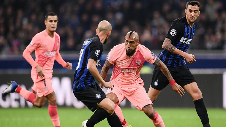 Arturo Vidal, during a party of Champions League against the Inter