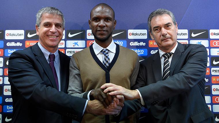 Jordi Mestre, Abidal and Pep Safe, of left to right