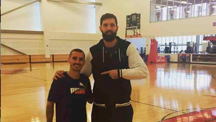 Griezmann And Mirotic, in a photography viral of Instagram