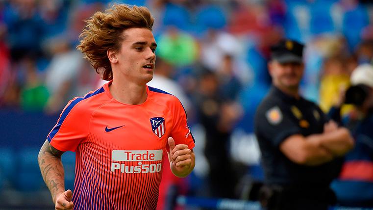 Griezmann In a warming with the Athletic