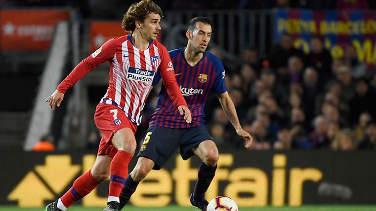 Griezmann, durante un encuentro contra el FC Barcelona