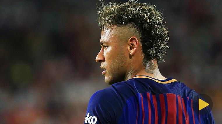 Neymar Jr, during a party of the Barça in an image of archive